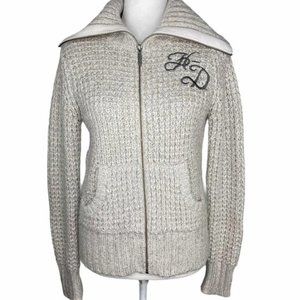 Harley Davidson knit full zip sweater Size M